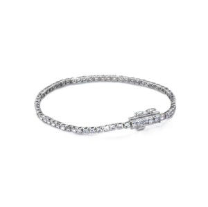 Wonderful Round Brilliant Cut Lab Created Diamond <b>Bracelet</b> IGI Certified 10K 14K 18K <b>Solid</b> Gold Classic Elegant Tennis <b>Bracelet</b> - Product Image 3