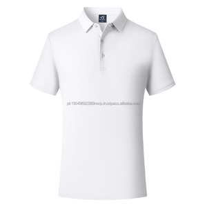 Nouveau Polo Homme Populaire 100% Coton Respirant à Manches Courtes en Maille Imprimé Décontracté Coupe Ample pour le Golf - Product Image 3