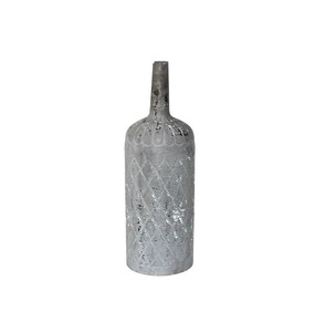 Vase à fleurs haut en aluminium de qualité supérieure avec un motif ajouré élégant pour une décoration moderne - Product Image 5