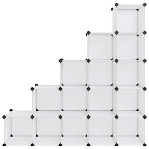 Organizzatore cubo di stoccaggio PP trasparente con 15 cubi - Product Image 3