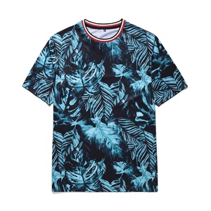 เสื้อยืดผู้ชายคุณภาพสูงขายส่ง พร้อมออกแบบลายพิมพ์ดิจิทัลตามสั่ง ผสมโพลีเอสเตอร์และคอตตอน ลายพื้นเรียบ สไตล์ไฮสตรีท - Product Image 5