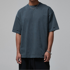 One-stop Customization Trendy 100% Cotton Quick Dry All-match <b>Top</b> Soft Stretch Casual Tee for Soccer Fans Football One-stop - Product Image 3