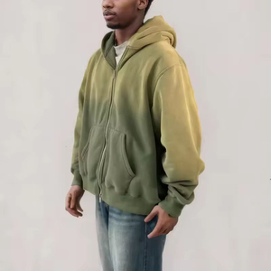 Custom Oversized Acid Washed Distressed Hoodies For <b>Men</b> Oversized Vintage Style <b>Men's</b> <b>Pullover</b> Hoodies - Product Image 3