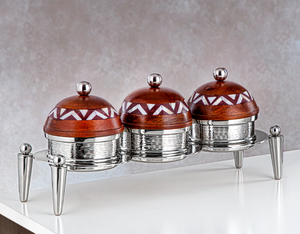 Moderno y Lujoso Soporte de Aluminio para Servir Frutas Secas, Apto para Lavavajillas, para Ramadán, Majlis, Mesa de Hospitalidad - Product Image 1