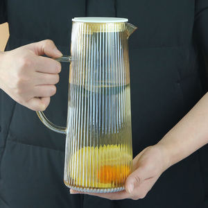 Ensemble de pichet à eau en verre transparent de 1200 ml avec 6 verres à boire, ensemble de vaisselle pour la maison, la cuisine et le restaurant - Product Image 4