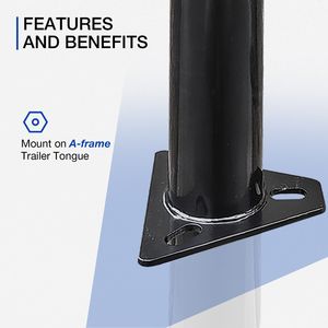 Support latéral à languette 2000 lb 15 pouces pour remorques, camping-cars et bateaux - Product Image 4