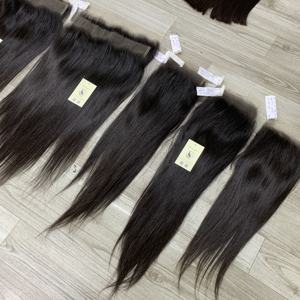 Nuevo Cabello Humano Vietnamita Virgen Liso con Encaje HD 5x5 13x4 13x6, Frontal y Cierre HD Suizo - Product Image 2