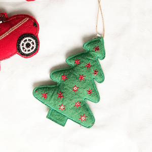 Expobazaar soffice palla di natale e ornamento per albero verde e rosso ornamento appeso - Product Image 1