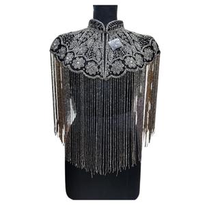 Capa de Moda Femenina 2026 Hecha a Mano con Cuentas de Acero Inoxidable, 100% Algodón de Alta Calidad, Precio al por Mayor para Exportación - Product Image 1