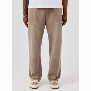 Pantalones de chándal anchos de algodón de 430 g/m² de alta gama para hombre, diseño oversize, personalizados, de tela gruesa, estilo acampanado - Product Image 3