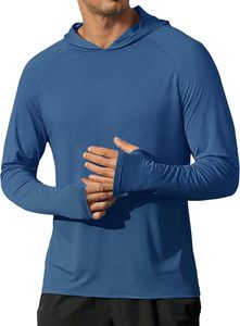 Sudadera con Capucha para Hombre, Tendencia 2026, Manga Larga, Estilo Raglán, Color Sólido, Secado Rápido, Tejido de Punto, Corte Regular, Informal, para Verano - Product Image 5