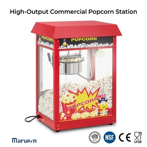Commercial Popcorn Machine 53x45x65cm Electric Tabletop Stainless Steel <b>Kettle</b> Red Popcorn Maker for Snack Bars - Product Image 2