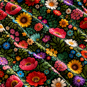 ผ้าม่านครัวลายดอกไม้สีดำสไตล์ชนบทแบบรางร้อยผ้าม่าน - Product Image 5