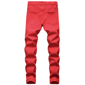 Jeans de Mezclilla Vintage para Hombre, Estilo Urbano, Invierno, Venta al Por Mayor, Alta Calidad, Corte Recto, Transpirables, Ligeros, Color Sólido - Product Image 4