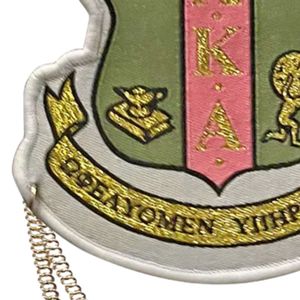 AKA Sorority Brooch Women Crest Pin Gold Chain Accessory Alpha Style Greek Apparel Elegant Fashion Jewelry <b>Badge</b> - Product Image 4