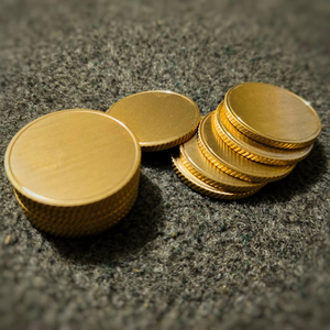 Disques ronds en laiton, ébauches de pièces en laiton à bord moleté, plaques circulaires en laiton usinées pour la gravure - Product Image 2