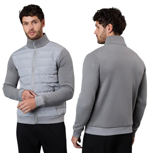 เสื้อแจ็คเก็ตพัฟเฟอร์แบบเย็บลายด้าน ผิวสัมผัสนุ่ม น้ำหนักเบา สำหรับผู้ชาย ไซส์อเมริกา เสื้อโค้ทกันหนาวบุใยสังเคราะห์ ผู้ผลิตเสื้อผ้า รับพิมพ์ลายตามสั่ง แบรนด์ส่วนตัว - Product Image 1