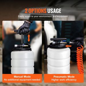 Estrattore di Fluidi Pneumatico/Manuale da 15 Litri (4 Galloni) con Tubo di Aspirazione per Cambio Olio, Strumento per Riparazione Auto - Product Image 6