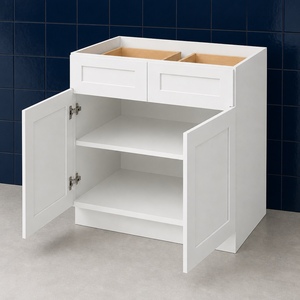 Gabinete de Cocina de 39 Pulgadas, Color Blanco, Estilo Shaker, 2 Cajones, RTA, Marca Privada, Venta al Por Mayor, Fábrica en Vietnam - Product Image 5