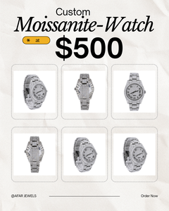 High Quality VVS Moissanite <b>Diamond</b> Iced Out Stainless Steel Bussdown Quartz Analog 20mm <b>Watch</b> for Women From Indian Vendor - Product Image 1