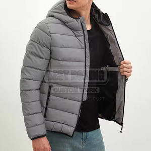 Chaqueta Acolchada Impermeable con Capucha, Abrigo Cálido Aislado para Invierno, Ropa de Exterior para Hombre - Product Image 3