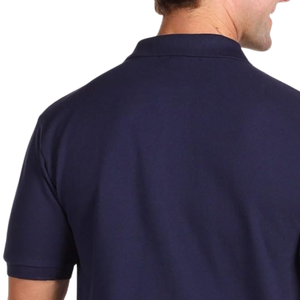 Classic Mens Navy Blue Polo <b>Shirt</b> Short Sleeve Solid Casual <b>Collar</b> <b>T</b> <b>Shirt</b> Premium Cotton Blend Top for Men Everyday Wear - Product Image 4