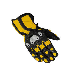Guantes de Motocicleta de Invierno de Cuero Genuino de Primera Calidad, Compatibles con Pantalla Táctil, Ajustables, Unisex, Personalizados para Carreras - Product Image 6