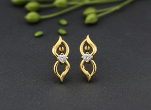 Pendientes de Oro de 14k con Diamantes de Laboratorio VVS1, Diseño Infinito Personalizado, Joyería Elegante para Mujer, Venta al por Mayor, Regalo - Product Image 4