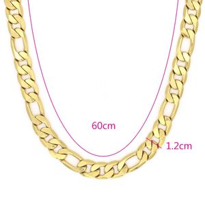 Collar de Cadena Figaro Vintage de Cobre Chapado en Oro de 18K para Fiesta, Joyería Hip Hop al por Mayor, 6mm 7mm 8mm 10mm 12mm - Product Image 2