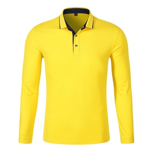 Polo à manches longues pour hommes, très demandé, avec logo personnalisé, fournisseur en gros de vêtements - Product Image 5