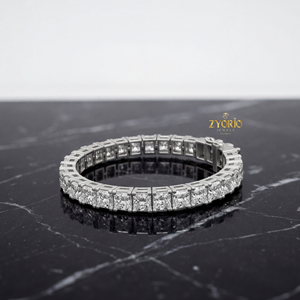 สร้อยข้อมือเงินแท้ทรงกลมประดับเพชรเลี้ยงในห้องปฏิบัติการ ดีไซน์คลาสสิก หรูหราสง่างาม เหมาะเป็นของขวัญสำหรับผู้หญิงในโอกาสครบรอบหรืองานเลี้ยง - Product Image 1