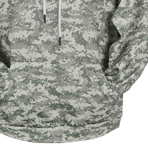 Custom Winter Embroidered Streetwear Clasp Heavyweight Acid Wash High Quality <b>Pullover</b> Hoodies <b>Men's</b> Camouflaged - Product Image 5