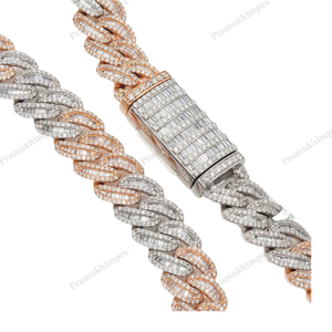 11MM 22 Inches Elegant Iced Cuban Link 925 Sterling Silver Extended Clasp Hip Hop Thick Miami Luxury <b>Statement</b> Unisex Gift - Product Image 3