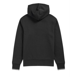 Sweat-shirt à capuche zippé intégral noir pour homme, personnalisé avec logo, de qualité supérieure, épais, style streetwear, coupe oversize, en polaire, pour l'hiver - Product Image 5