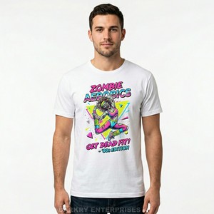 Camiseta de Skate Personalizada para Hombre, Negra, Lavada al Ácido, con Estampado Gráfico de Zombie, Estilo Urbano, Vintage, Desgastada, de Algodón - Product Image 6