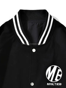 Veste de baseball universitaire en laine pour hommes unisexe avec capuche Style Letterman veste d'hiver en toile satinée taille XL pour hommes - Product Image 4