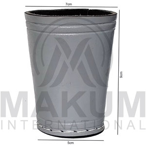 custom made genuine leather <b>dice</b> cup Wholesale Custom Board Game <b>Set</b> Original Leather Wholesale <b>Dice</b> Cup Customized Logo - Product Image 2