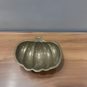 Bandeja Decorativa de Aluminio con Revestimiento Dorado, Diseño Moderno para Decoración del Hogar y Bodas - Product Image 6