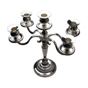 Stylish Metal <b>Candelabra</b> For Table Centerpiece Wedding Decor And Modern Home Candle Holder Arrangement - Product Image 1