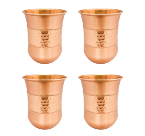 Gobelets en verre en cuivre pur avec poignée, style campagnard écologique, pour une vie saine et des cadeaux d'affaires - Product Image 1
