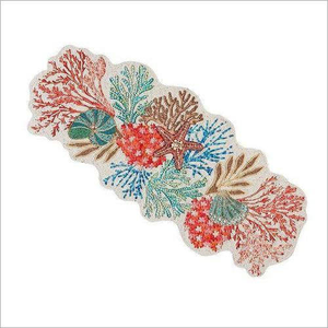 Exquisitos y Extravagantes Caminos de Mesa con Cuentas, Diseño de Hojas Multicolores, Decoración de Mesa Bordada a Mano, Camino de Mesa Bordado con Cuentas - Product Image 6