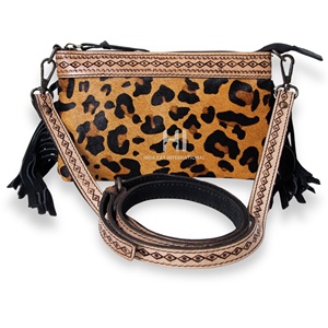 Western Floral RFID <b>Trifold</b> Leather <b>Wallet</b> | Cowgirl Cowhide Clutch Purse | Boho Fashion Organizer - Product Image 1