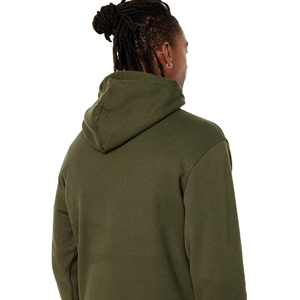 Sweat à capuche personnalisable pour homme 100 % coton épais, style polaire hiver, brodé, thermique, teint uni - Product Image 2
