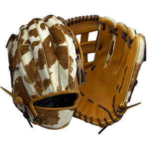 WARPRO INDUSTRY Cowhide <b>Baseball</b> <b>Glove</b> 12.5 Inch Left-Handed Throw Brown White Pattern Durable Reusable Professional Training - Product Image 6