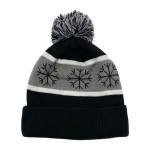 Gorro de punto acrílico personalizado al por mayor para hombre, gorro de invierno con logo bordado, gorro cálido unisex de punto con puño, etiqueta privada OEM - Product Image 2