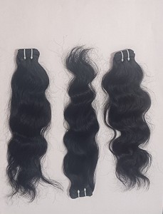 Extensions de cheveux humains Remy indiens 100% naturels, 100g, sans nœuds, sans perte, brillance naturelle - Product Image 2