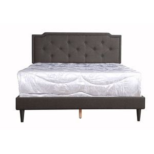 Letto Moderno in Metallo Nero Elegante, Design Casual per Ambienti Contemporanei - Product Image 1