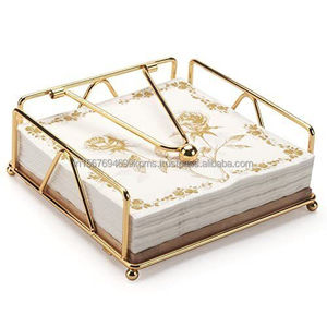 Nouveau Style artistique création porte-serviettes en métal noir enduit personnalisé qualité vente chaude mouchoirs bouchon support porte-serviettes - Product Image 3