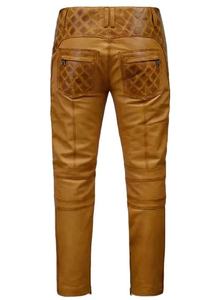 Pantalon en cuir pour homme, style western américain, léger, décontracté, respirant, écologique, cuir véritable de haute qualité, coupe droite - Product Image 6