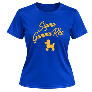 Camiseta de Entrenamiento Sigma Gamma Rho para Mujer, Personalizada, con Cuello Redondo, Manga Corta, Deportiva, para Gimnasio, Venta al Por Mayor - Product Image 1